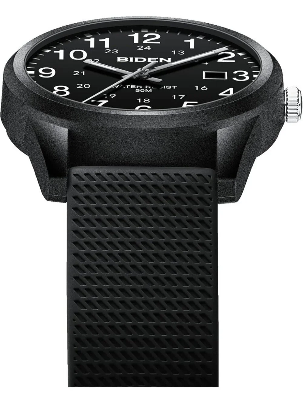 Men's Black Analog Quartz Unisex Medical Professionals Waterproof Nurse Watch
